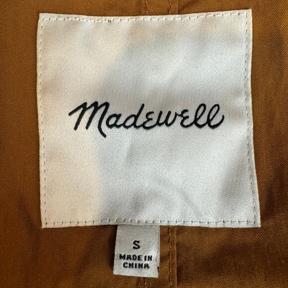 Madewell Dispatch Jacket S Brown AJ076 Canvas Duck Cloth Military Style Durable - Picture 13 of 15